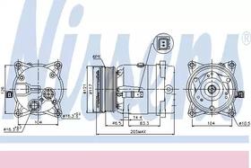 Компрессор кондиционера Nissens 89122
