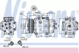 Компрессор кондиционера Nissens 89143