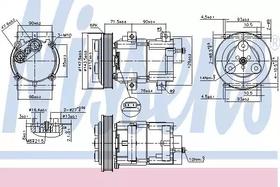 Компрессор кондиционера Nissens 89190