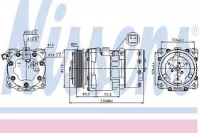 Компрессор кондиционера Nissens 89195