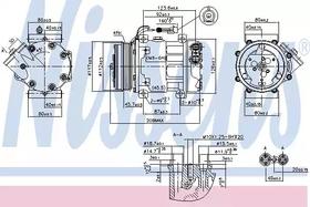 Компрессор кондиционера Nissens 89347