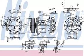 Компрессор кондиционера Nissens 89404