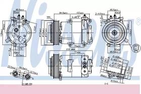 Компрессор кондиционера Nissens 89569