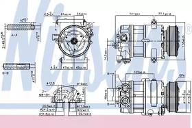 Компрессор кондиционера Nissens 89590