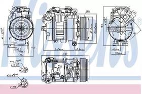 Компрессор кондиционера Nissens 89593