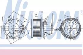 Вентилятор салона Nissens 87122