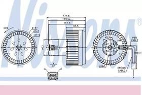 Вентилятор салону Nissens 87123