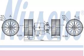 Вентилятор салону Nissens 87192