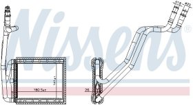 Радиатор печки Nissens 707226