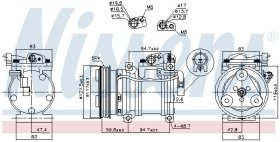 Компрессор кондиционера Nissens 890688