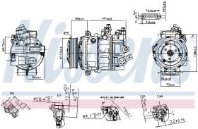 Компрессор кондиционера Nissens 890754