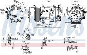 Компрессор кондиционера Nissens 890744