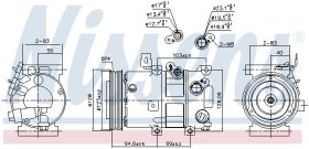 Компрессор кондиционера Nissens 890430