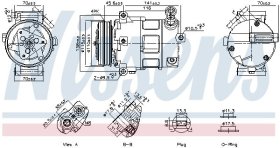 Компресор кондиціонера Nissens 891152