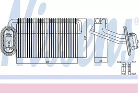 Испаритель кондиционера Nissens 92322