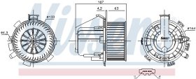 Вентилятор салона Nissens 87281