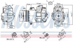 Компрессор кондиционера Nissens 890412