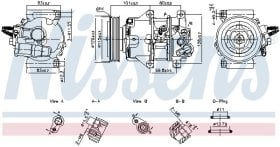 Компрессор кондиционера Nissens 890898