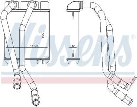 Радіатор пічки Nissens 707303