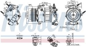 Компресор кондиціонера Nissens 890589