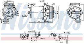 Компрессор кондиционера Nissens 890172