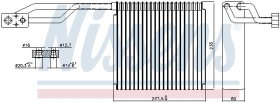 Випарник кондиціонера Nissens 92326