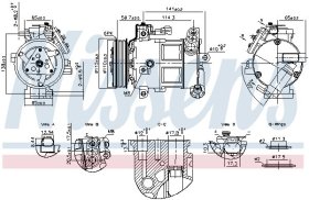 Компрессор кондиционера Nissens 891186