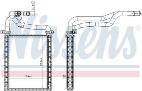 Радиатор печки Nissens 707191