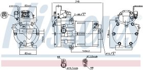 Компрессор кондиционера Nissens 890770