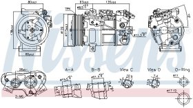 Компрессор кондиционера Nissens 891017