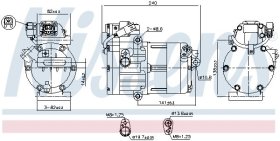 Компрессор кондиционера Nissens 891022
