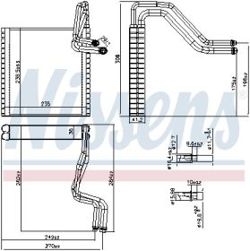Испаритель кондиционера Nissens 92372