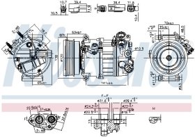 Компрессор кондиционера Nissens 890593