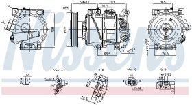 Компрессор кондиционера Nissens 890896
