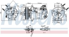 Компрессор кондиционера Nissens 890594