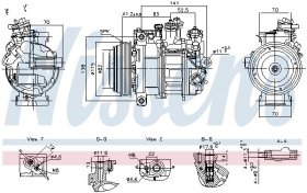 Компрессор кондиционера Nissens 890919