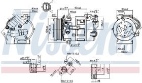 Компрессор кондиционера Nissens 890210