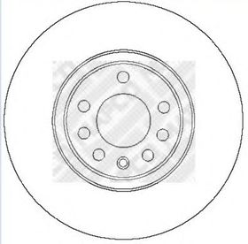 Тормозной диск MAPCO 25709
