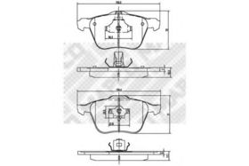 Тормозные колодки MAPCO 6886