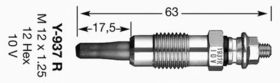 Свеча накала NGK 5148
