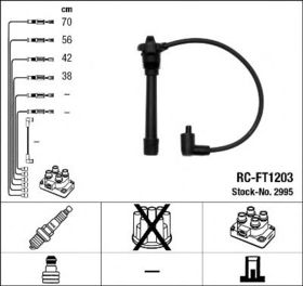 Комплект дротів запалювання NGK 2995