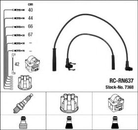 Комплект дротів запалювання NGK 7368