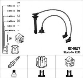 Комплект проводов зажигания NGK 8240
