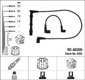 Комплект проводов зажигания NGK 0505