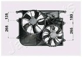 Вентилятор системи охолодження двигуна Japanparts VNT312011