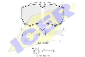Тормозные колодки Icer 151640-117