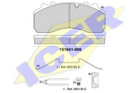 Тормозные колодки Icer 151641-066