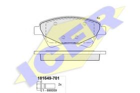 Тормозные колодки Icer 181649-701