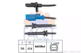 Датчик ABS Facet 210182