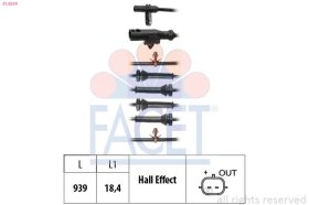 Датчик ABS Facet 210234